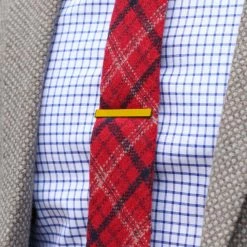 Warren Asher Short Metallic Gold-Tone Tie Bar -Cheap TIE CLIPS Store 7458 tiegold