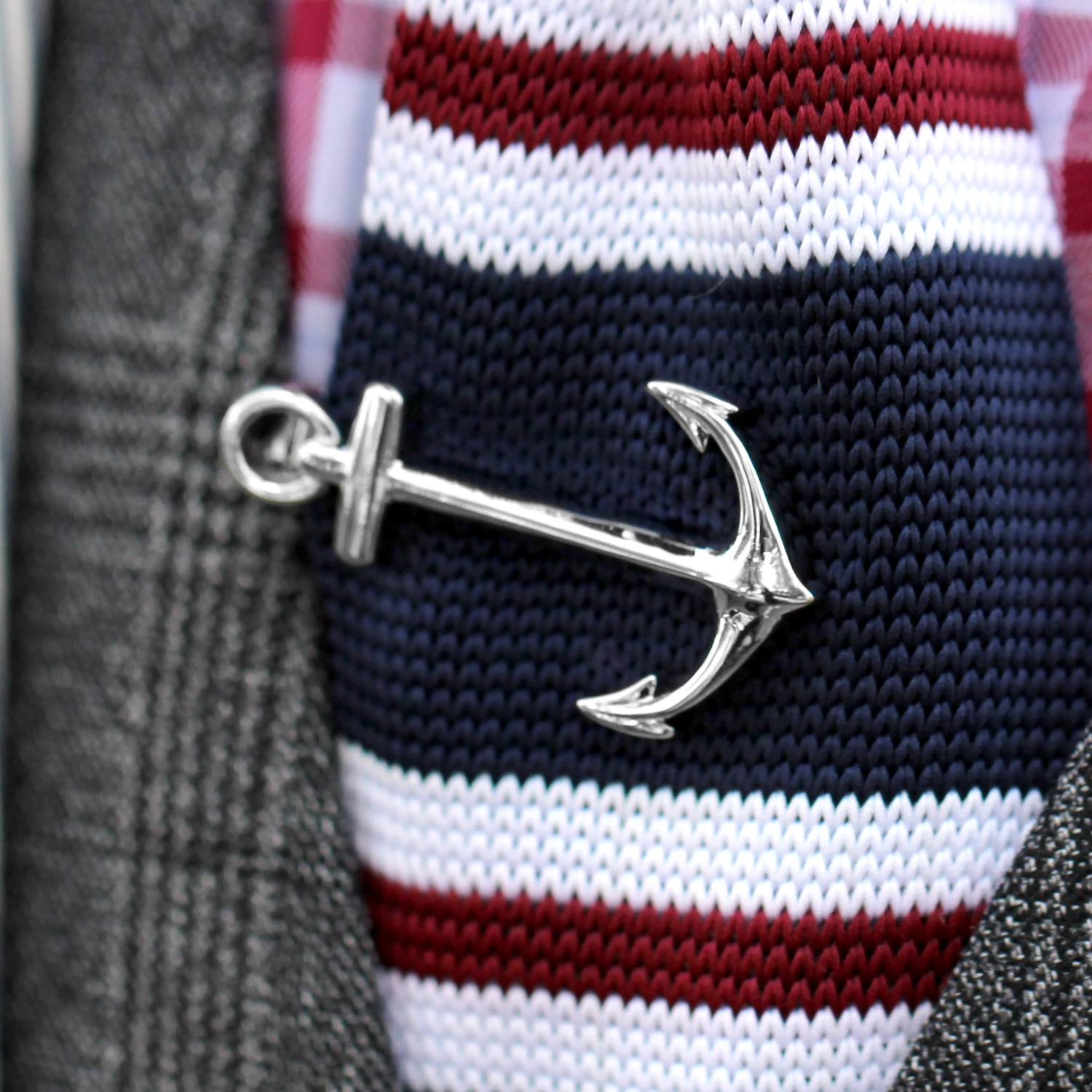 Warren Asher Silver-Tone Anchor Tie Clip 5 Warren Asher Silver-Tone Anchor Tie Clip - Image 5