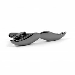 Warren Asher Black Moustache Tie Clip