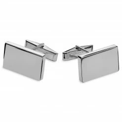 Northern Jewelry Rectangle 925s Classic Silver Cufflinks