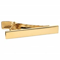 Northern Jewelry Classic Short Gold Plated Tie Clip
