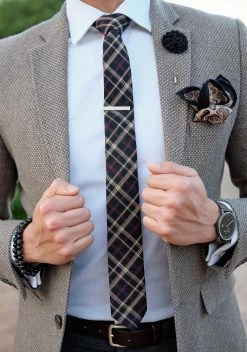 Warren Asher Short Silver-Tone Checked Tie Clip -Cheap TIE CLIPS Store dscf7785 2