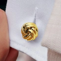 Warren Asher Gold-Tone Double Twisted Cufflinks 5 Warren Asher Gold-Tone Double Twisted Cufflinks -Cheap TIE CLIPS Store gold double twisted cufflinksbm