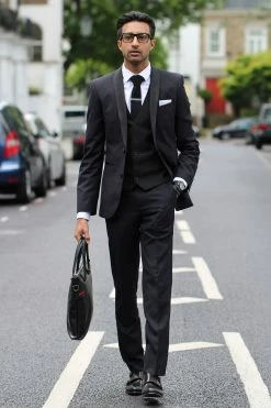 Warren Asher Silver-Tone & Black Bar Tie Clip -Cheap TIE CLIPS Store img 0376 4