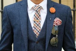 Warren Asher Red Oak Wood & Metal Tie Clip -Cheap TIE CLIPS Store img 2265