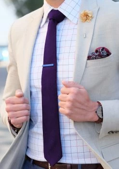 Warren Asher Short Blue Square Tie Clip 10 Warren Asher Short Blue Square Tie Clip -Cheap TIE CLIPS Store kort bl firkantet slipsen l 2