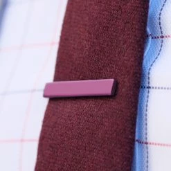 Warren Asher Short Purple Square Tie Clip -Cheap TIE CLIPS Store kort lilla firkantet slipsen l