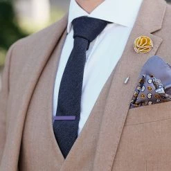 Warren Asher Short Ruby Square Tie Clip -Cheap TIE CLIPS Store kort lilla slipsen l 2