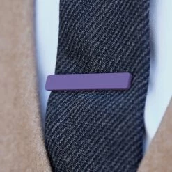 Warren Asher Short Ruby Square Tie Clip -Cheap TIE CLIPS Store kort lilla slipsen l