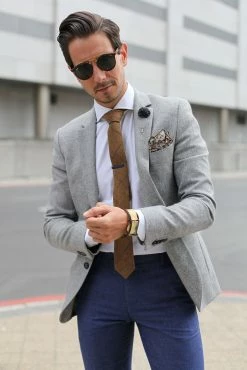 Warren Asher Short Matte Dark Blue Tie Clip -Cheap TIE CLIPS Store medium shot sm 2 9