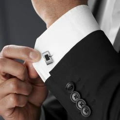 Warren Asher Silver-Tone Lining Cufflinks -Cheap TIE CLIPS Store rel megashoot cufflinks 1 10817