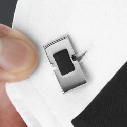 Warren Asher Silver-Tone Lining Cufflinks -Cheap TIE CLIPS Store rel megashoot cufflinks 1 10817 bm2