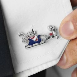 Warren Asher Silver-Tone Twas the Night Before Christmas Stainless Steel Cufflinks -Cheap TIE CLIPS Store rel megashoot cufflinks 1 20423 bm2