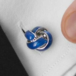 Warren Asher Silver-Tone & Cobalt Blue Twisted Cufflinks 7 Warren Asher Silver-Tone & Cobalt Blue Twisted Cufflinks -Cheap TIE CLIPS Store rel megashoot cufflinks 1 3796 bm2