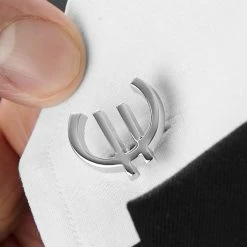 Warren Asher Silver-Tone Euro Sign Cufflinks -Cheap TIE CLIPS Store rel megashoot cufflinks 1 9498 bm2