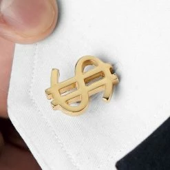 Warren Asher Gold-Tone Dollar Sign Cufflinks -Cheap TIE CLIPS Store rel megashoot cufflinks 1 9500 bm2