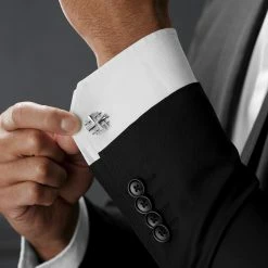 Warren Asher Silver-Tone Hashtag Cross Cufflinks -Cheap TIE CLIPS Store rel megashoot cufflinks 1 9684