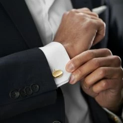 Warren Asher Oval Gold-Tone Shiny Cufflinks 10 Warren Asher Oval Gold-Tone Shiny Cufflinks -Cheap TIE CLIPS Store rel megashoot cufflinks 14 6852