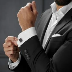 Warren Asher Rectangle Silver-Tone Stylish Maroon Wavy Cufflinks -Cheap TIE CLIPS Store rel megashoot cufflinks 2 3787