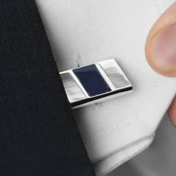 Warren Asher Rectangle Silver-Tone & Royal Blue Stylish Middle Cufflinks 5 Warren Asher Rectangle Silver-Tone & Royal Blue Stylish Middle Cufflinks -Cheap TIE CLIPS Store rel megashoot cufflinks 2 3828 bm2