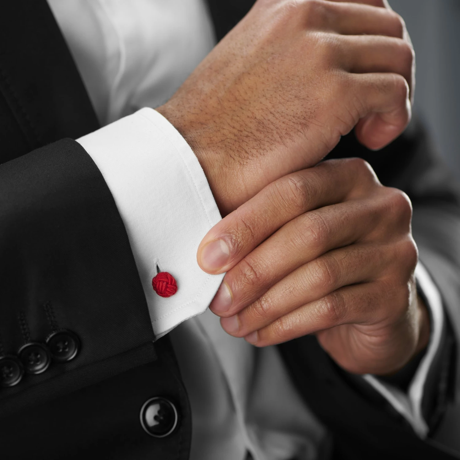 Warren Asher True Red Knot Cufflinks 4 Warren Asher True Red Knot Cufflinks - Image 4