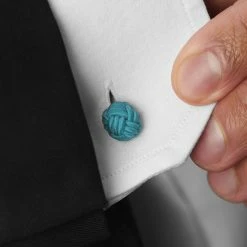 Warren Asher Turquoise Blue Knot Cufflinks 9 Warren Asher Turquoise Blue Knot Cufflinks -Cheap TIE CLIPS Store rel megashoot cufflinks 2 7572bm4