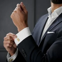 Warren Asher Rectangle Gold-Tone Wave Cufflinks 8 Warren Asher Rectangle Gold-Tone Wave Cufflinks -Cheap TIE CLIPS Store rel megashoot cufflinks 2 9418