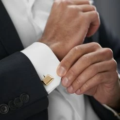 Warren Asher Rectangle Gold-Tone Dotted Cufflinks 8 Warren Asher Rectangle Gold-Tone Dotted Cufflinks -Cheap TIE CLIPS Store rel megashoot cufflinks 4 6868