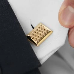 Warren Asher Rectangle Gold-Tone Dotted Cufflinks 9 Warren Asher Rectangle Gold-Tone Dotted Cufflinks -Cheap TIE CLIPS Store rel megashoot cufflinks 4 6868 bm2