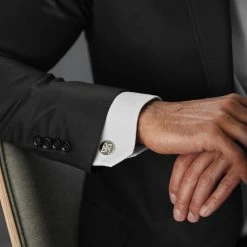 Bohemian Revolt Geo Remix | Round Silver-Tone Stainless Steel Cufflinks 9 Bohemian Revolt Geo Remix | Round Silver-Tone Stainless Steel Cufflinks -Cheap TIE CLIPS Store rel megashoot cufflinks 5 19421