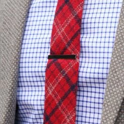 Warren Asher Short Metallic Black Tie Bar -Cheap TIE CLIPS Store sfsdff