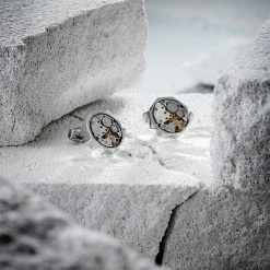 Warren Asher Octagonal Mechanical Movement Stainless Steel Clockwork Cufflinks -Cheap TIE CLIPS Store ste ig nl 1 7568