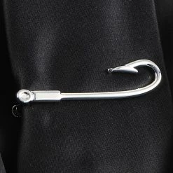 Warren Asher Short Silver-Tone Sailor’s Hook Tie Clip -Cheap TIE CLIPS Store ste megashoot tieclips 11434 73 bm2