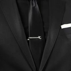Warren Asher Silver-Tone Wrench Short Tie Clip -Cheap TIE CLIPS Store ste megashoot tieclips 11435 69 1