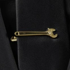 Warren Asher Chrome Wrench Short Tie Clip -Cheap TIE CLIPS Store ste megashoot tieclips 11435 69 bm 1