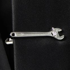 Warren Asher Silver-Tone Wrench Short Tie Clip -Cheap TIE CLIPS Store ste megashoot tieclips 11435 69 bm