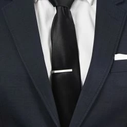 Bohemian Revolt Geo Remix | Silver-Tone & White Mother of Pearl Stone Stainless Steel Tie Bar -Cheap TIE CLIPS Store ste megashoot tieclips 20177 20