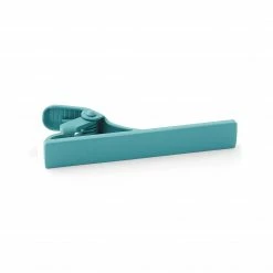 Warren Asher Short Turquoise Square Tie Clip